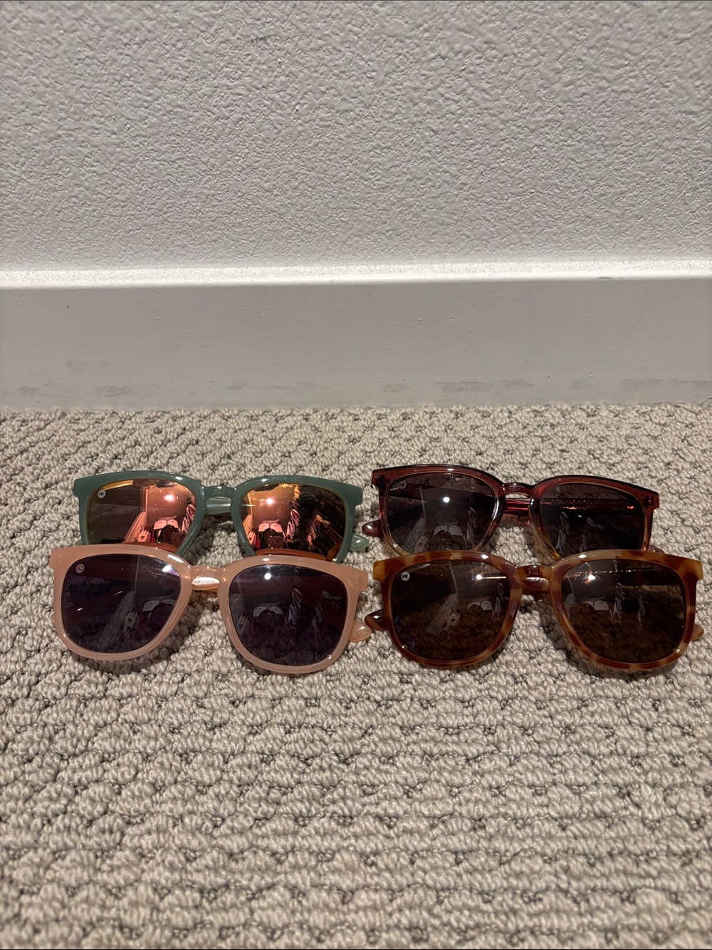 Women’s Knockaround Sunglasses Bundle - Pink, Green, Brown, Tortoiseshell Styles